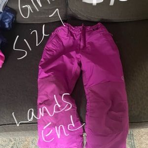 Lands end snow pants